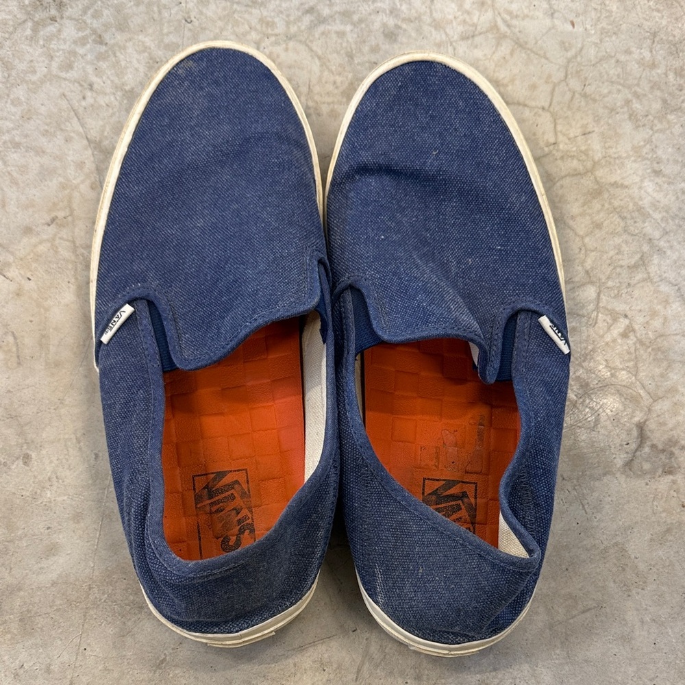 Vans Men's Navy Slip-On Sneakers